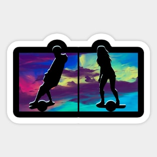 onewheel electric skateboard onewheel float life Sticker